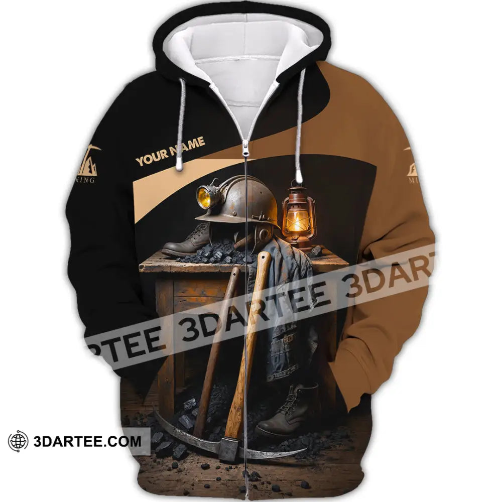 Unisex Shirt - Custom Mining Shirt - Zipper Hoodie / S - T-shirt