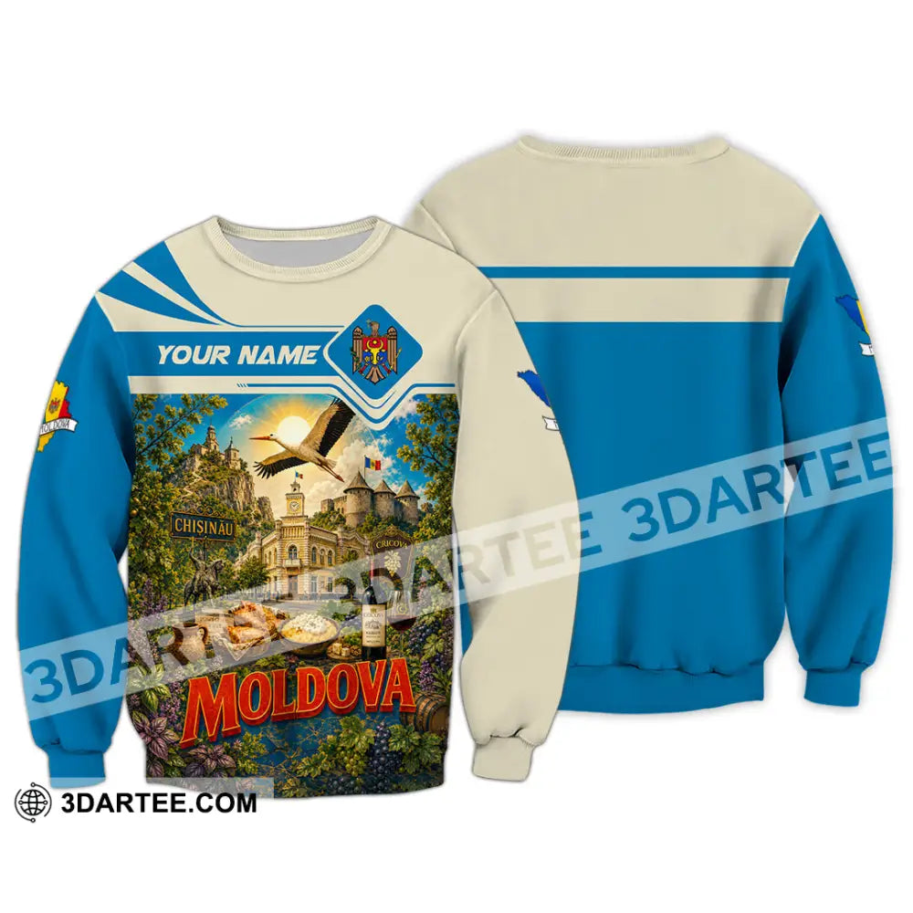 Unisex Shirt - Custom Moldova Shirt - Long Sleeve / S - T-shirt