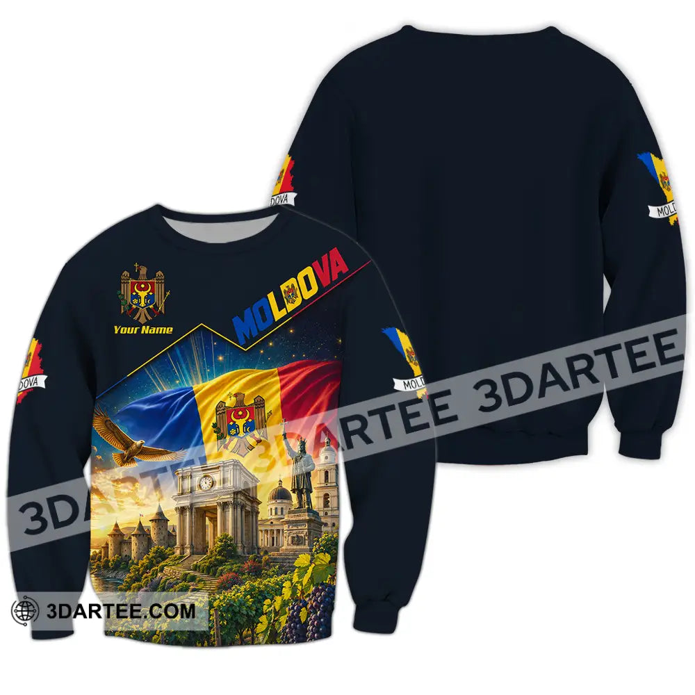 Unisex Shirt - Custom Moldova Shirt - Long Sleeve / S - T-shirt