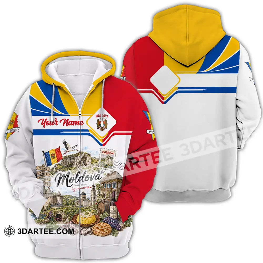 Unisex Shirt - Custom Moldova Shirt - Zipper Hoodie / S - T-shirt