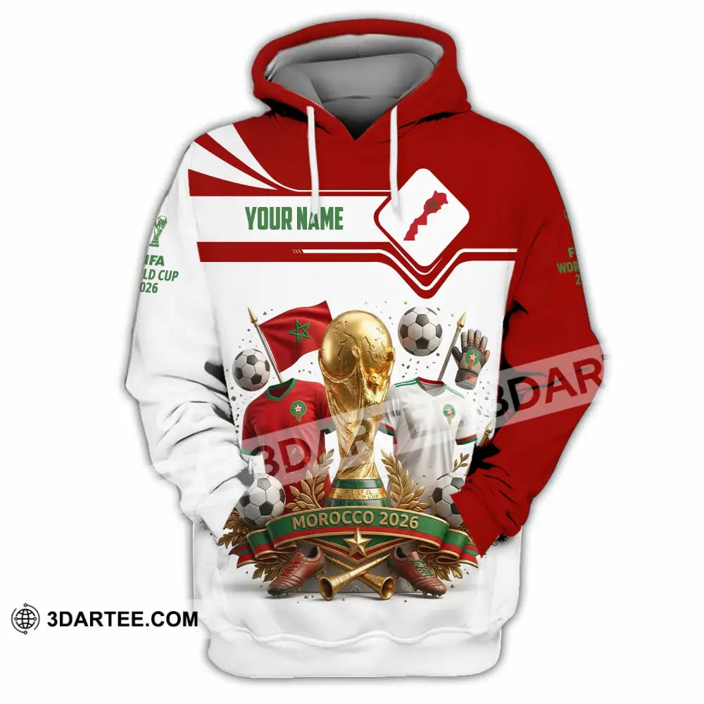 Unisex Shirt - Custom Morocco World Cup 2026 3D Shirt - Hoodie / S - T-shirt