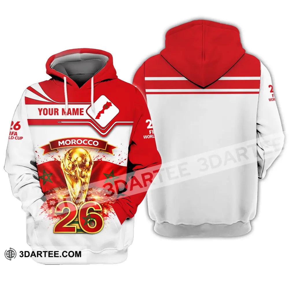 Unisex Shirt - Custom Morocco World Cup 2026 3D Shirt - Hoodie / S - T-shirt