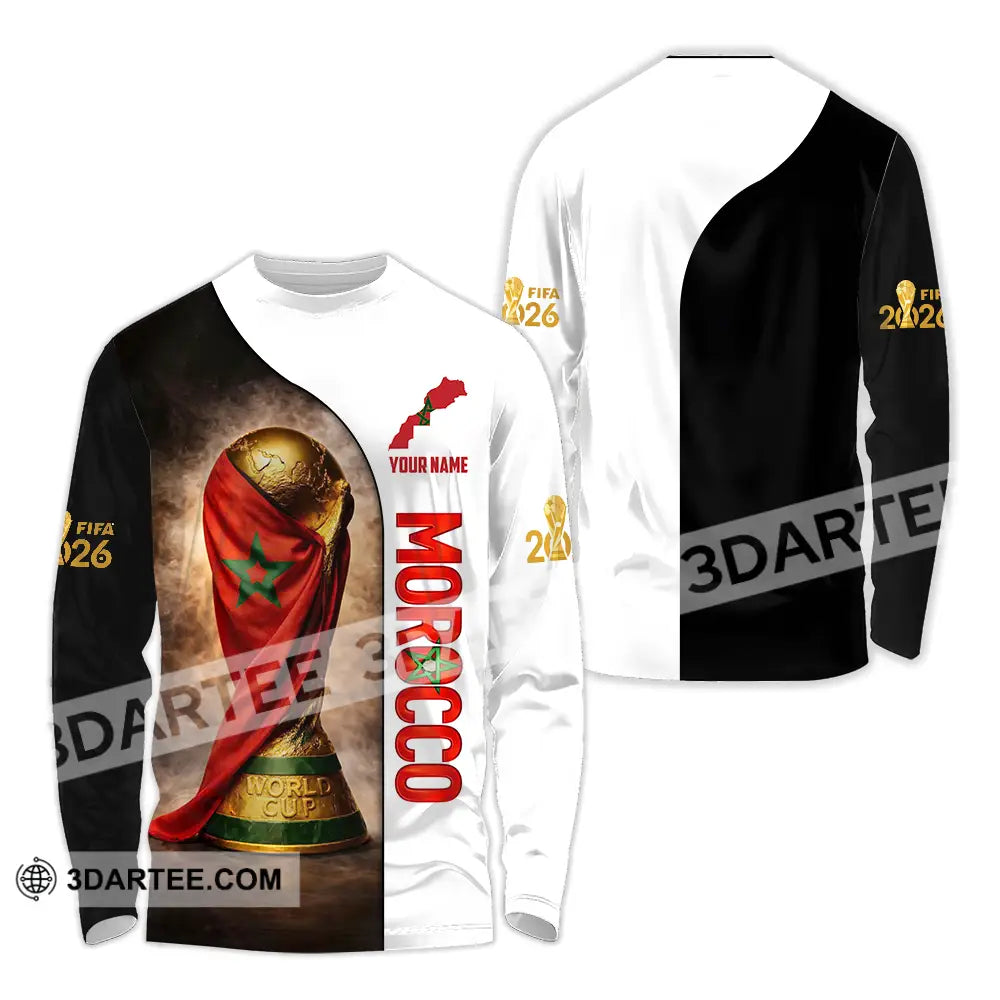 Unisex Shirt - Custom Morocco 3D Shirt Long Sleeve Shirt / S T-shirt