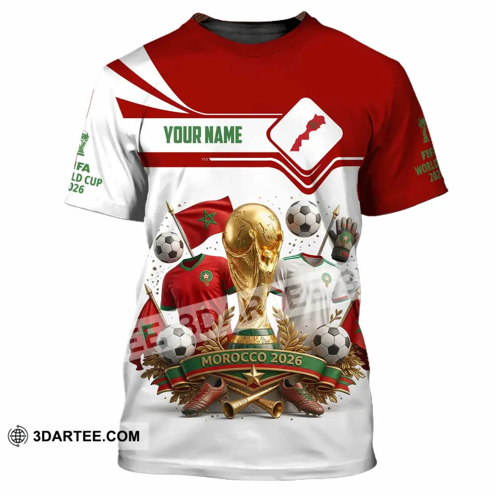 Unisex Shirt - Custom Morocco World Cup 2026 3D Shirt - T-Shirt / S - T-shirt