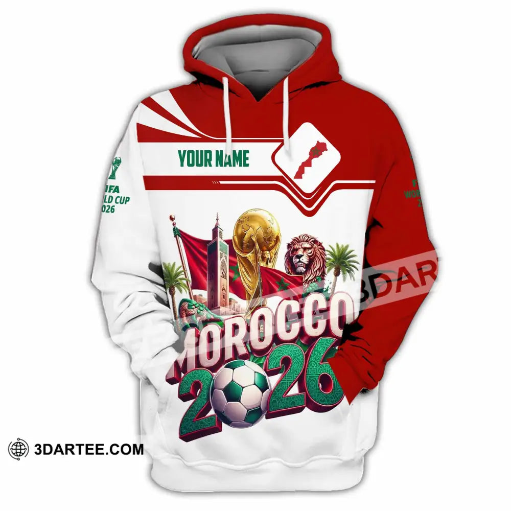 Unisex Shirt - Custom Morocco World Cup 2026 Shirt - Hoodie / S - T-shirt