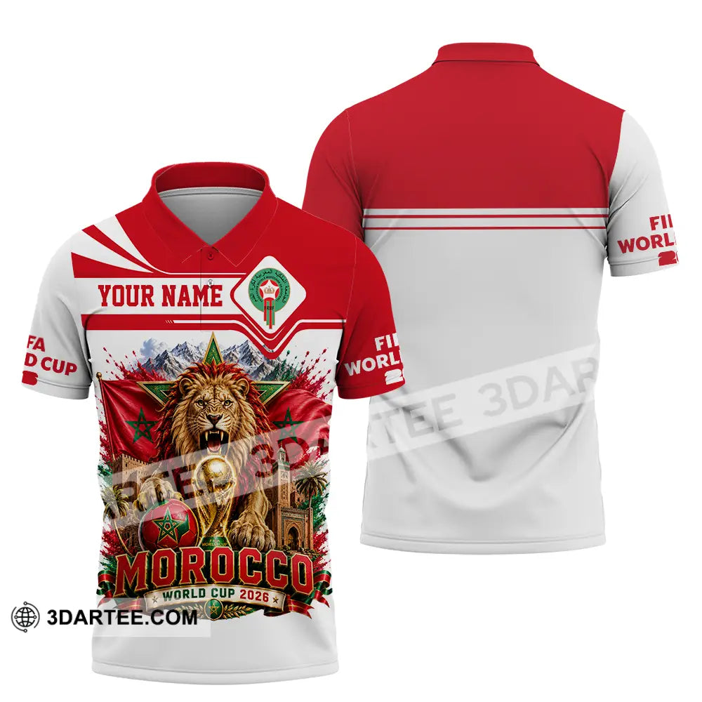 Unisex Shirt - Custom Morocco World Cup 2026 Shirt - Polo Shirt / S - T-shirt