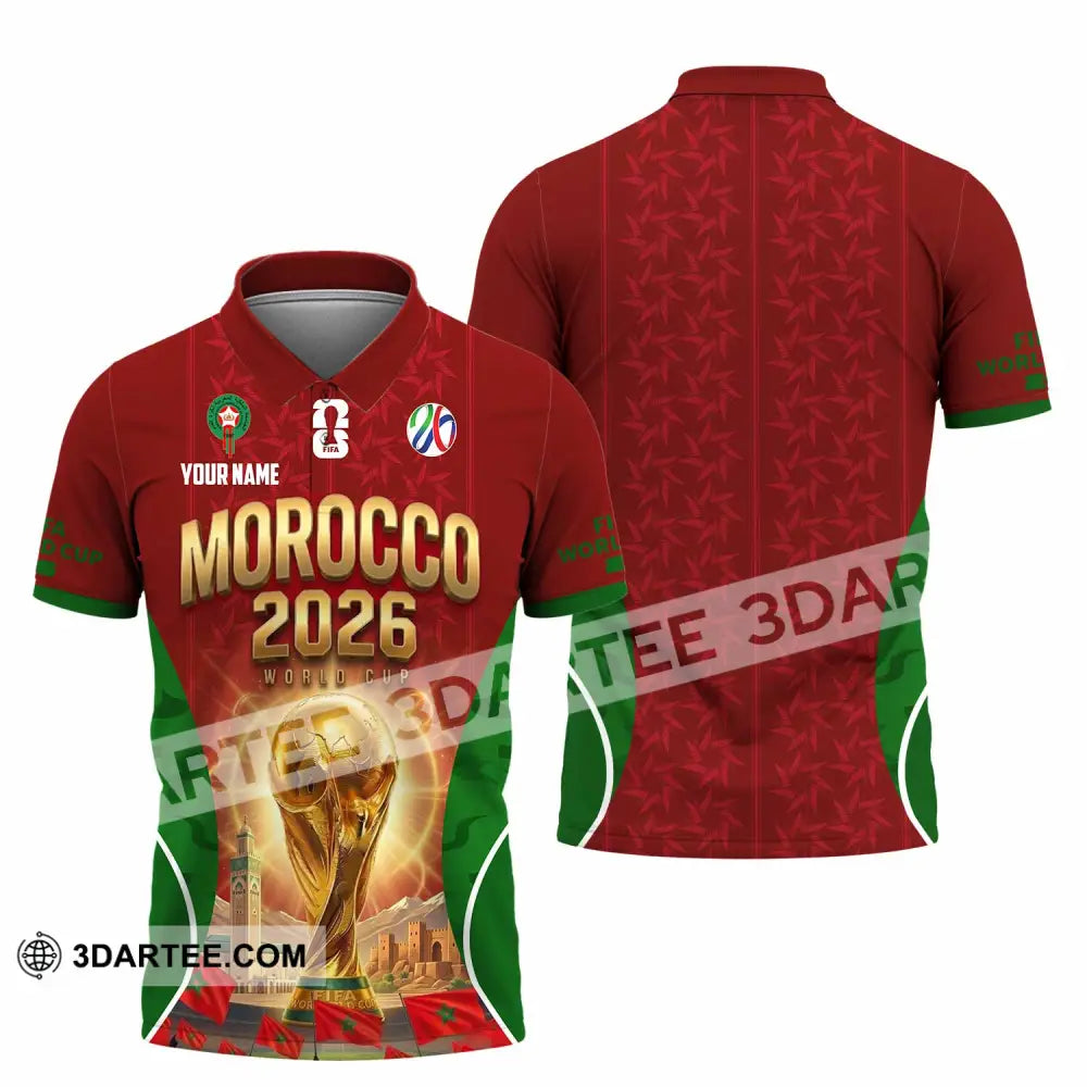 Unisex Shirt - Custom Morocco World Cup 2026 Shirt - Polo Shirt / S - T-shirt