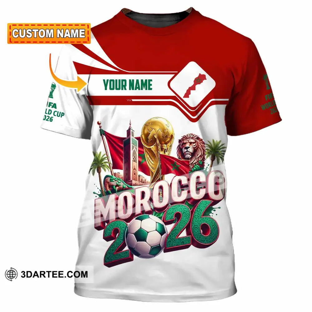 Unisex Shirt - Custom Morocco World Cup 2026 Shirt - T-shirt