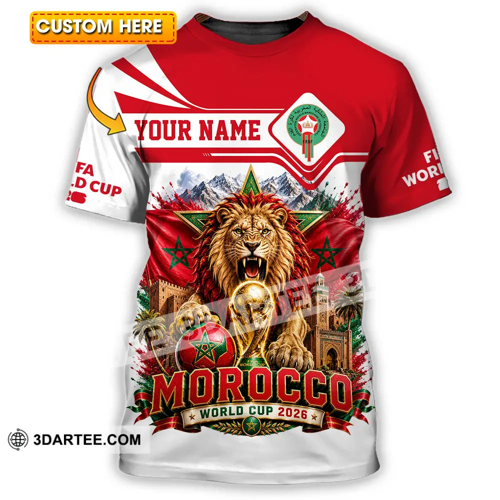 Unisex Shirt - Custom Morocco World Cup 2026 Shirt - T-shirt