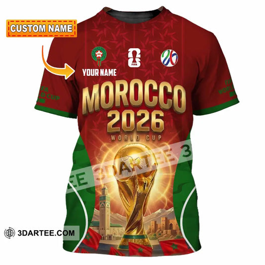Unisex Shirt - Custom Morocco World Cup 2026 Shirt - T-shirt