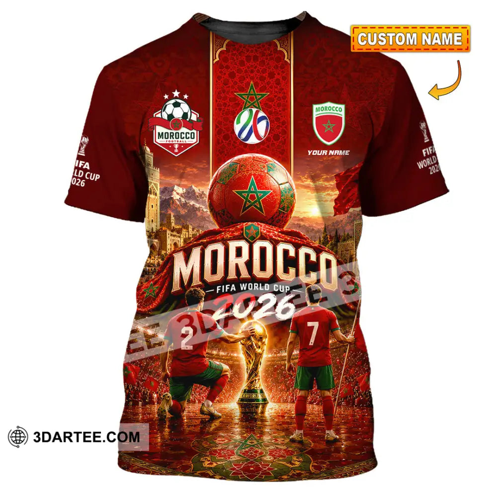 Unisex Shirt - Custom Morocco World Cup 2026 Shirt - T-shirt