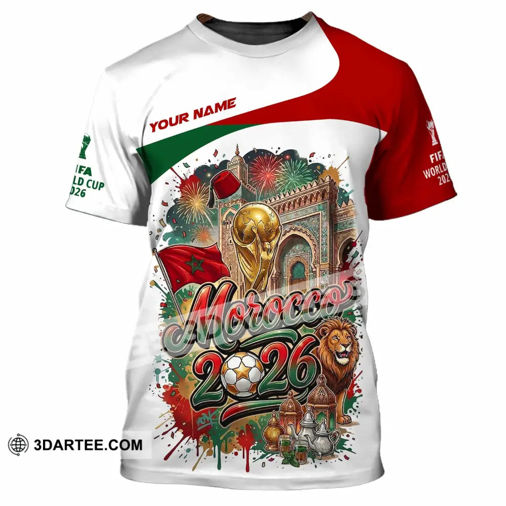 Unisex Shirt - Custom Morocco World Cup 2026 Shirt - T-Shirt / S - T-shirt