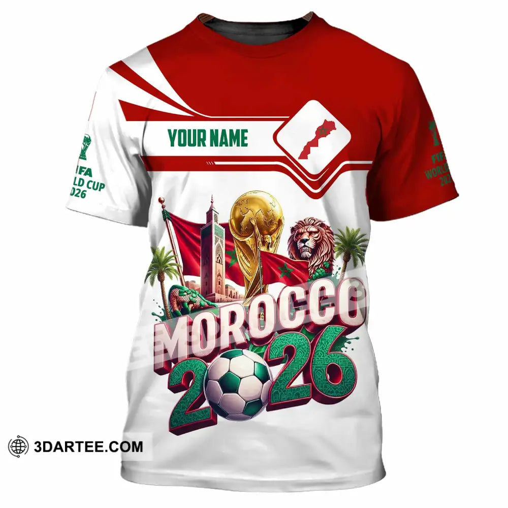 Unisex Shirt - Custom Morocco World Cup 2026 Shirt - T-Shirt / S - T-shirt