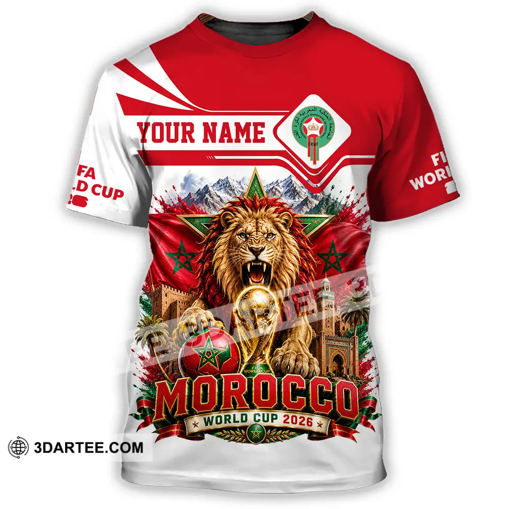Unisex Shirt - Custom Morocco World Cup 2026 Shirt - T-Shirt / S - T-shirt