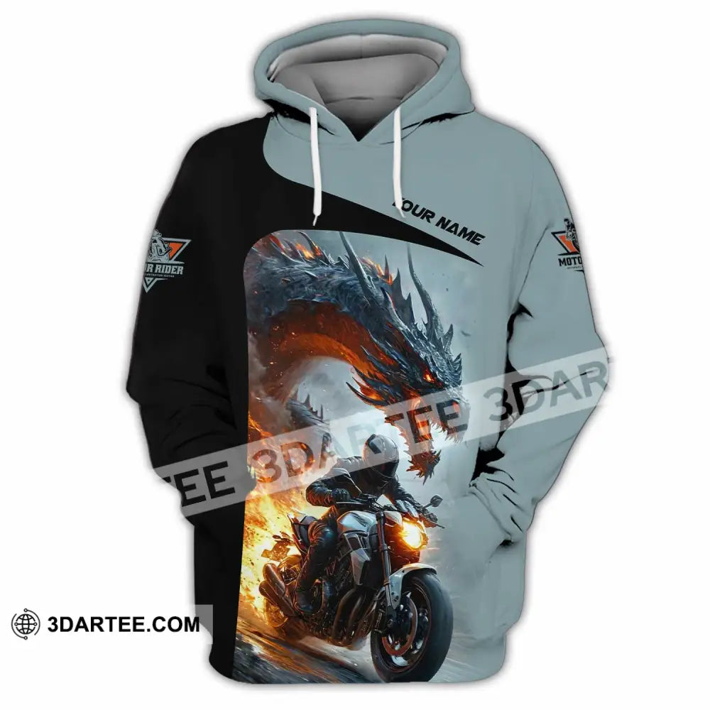 Unisex Shirt Custom Moto Rider Shirt Hoodie / S T shirt