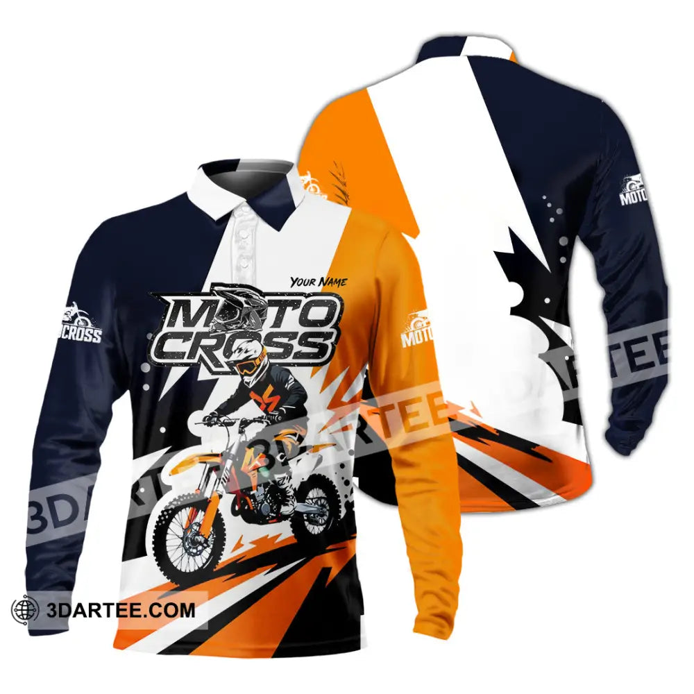 Unisex Shirt - Custom Motocross Shirt - Long Sleeve Polo / S - T-shirt