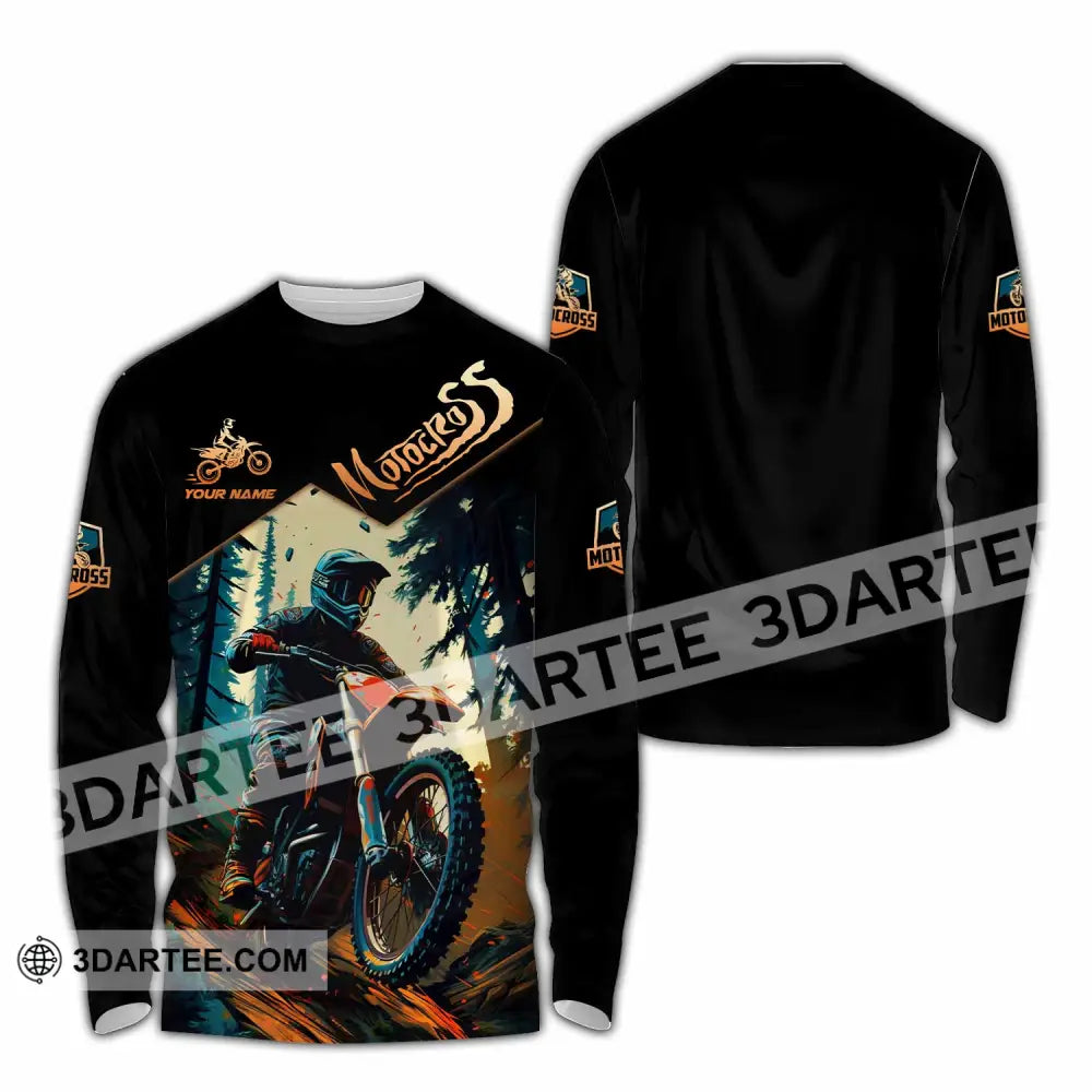Unisex Shirt - Custom Motocross Shirt Long Sleeve Shirt / S T-shirt