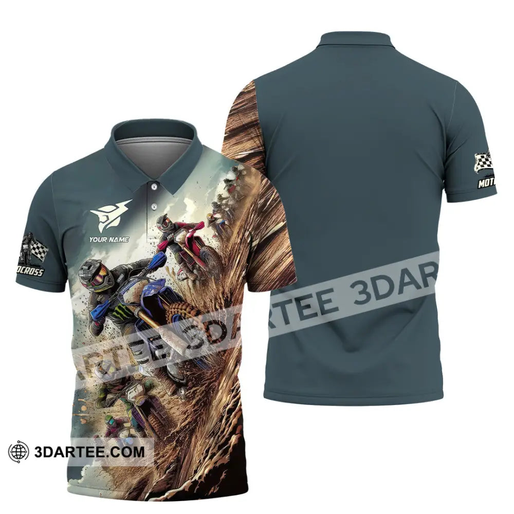 Unisex Shirt - Custom Motocross Player Shirt Polo Shirt / S T-shirt