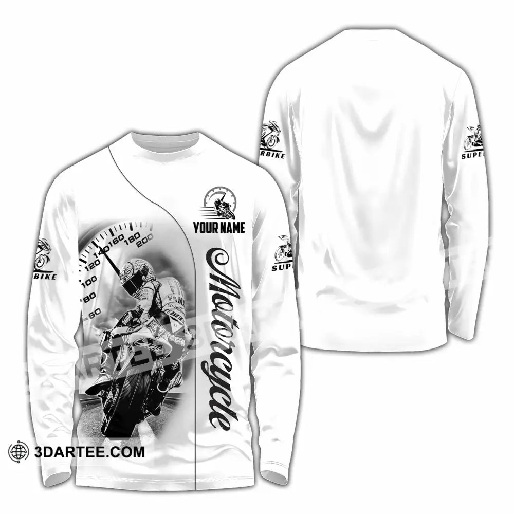 Unisex Shirt - Custom Motorcycle 3D Shirt Long Sleeve Shirt / S T-shirt