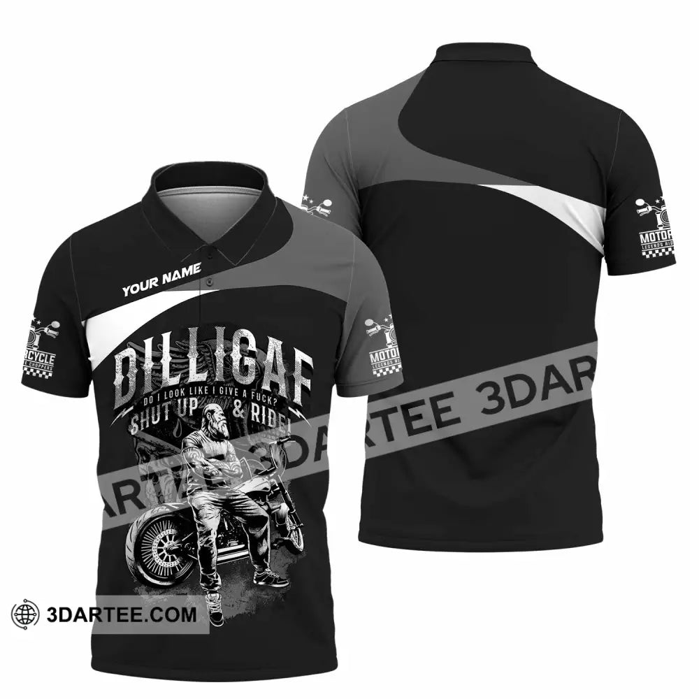 Unisex Shirt - Custom Motorcycle Do I Look Like I Do A Fxck Shut Up & Ride Shirt - Polo Shirt / S - T-shirt