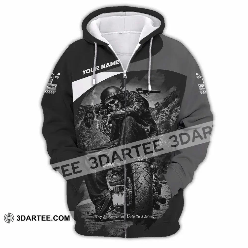 Unisex Shirt - Custom Motorcycle Shirt - Zipper Hoodie / S - T-shirt