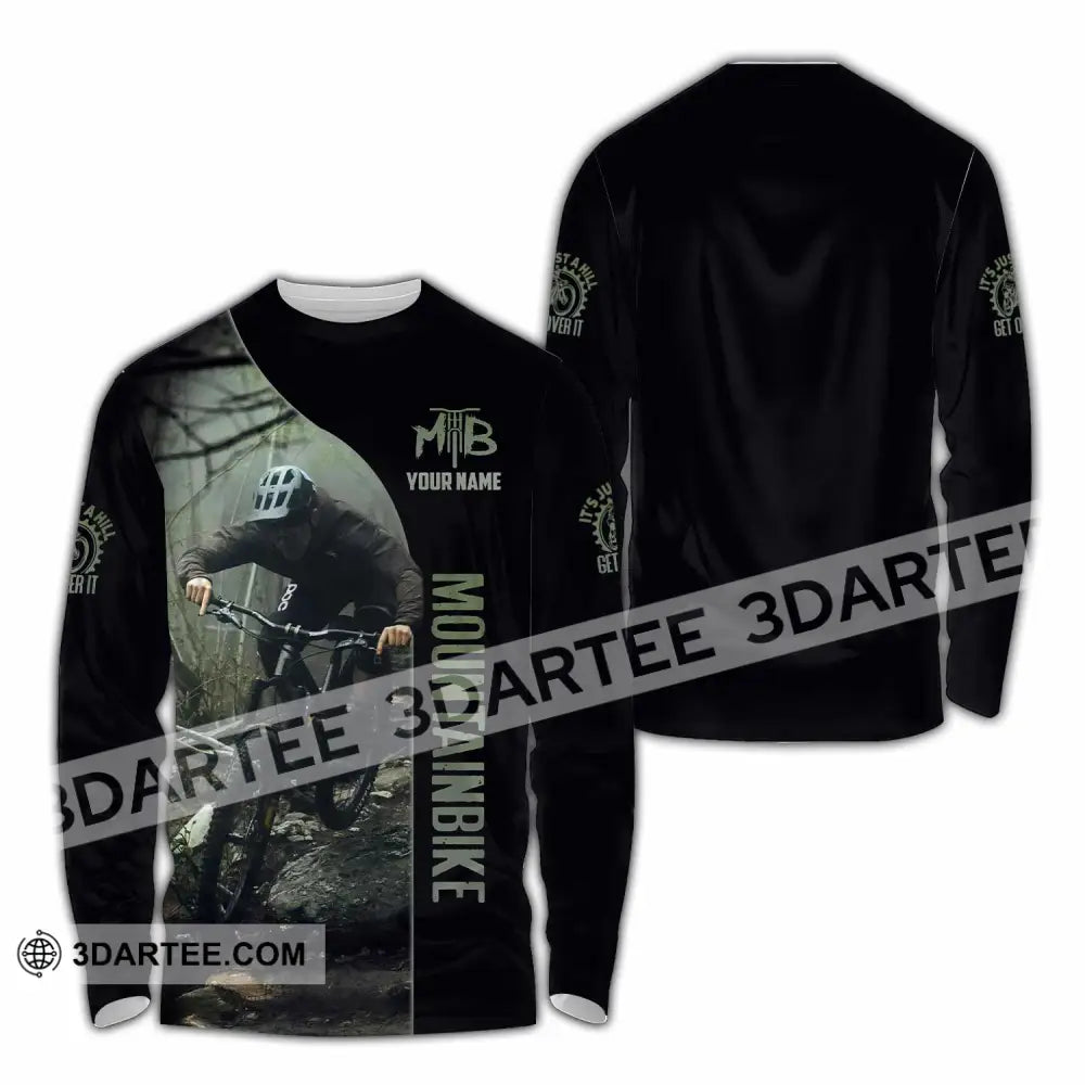 Unisex Shirt - Custom Mountain Bike Shirt Long Sleeve Shirt / S T-shirt