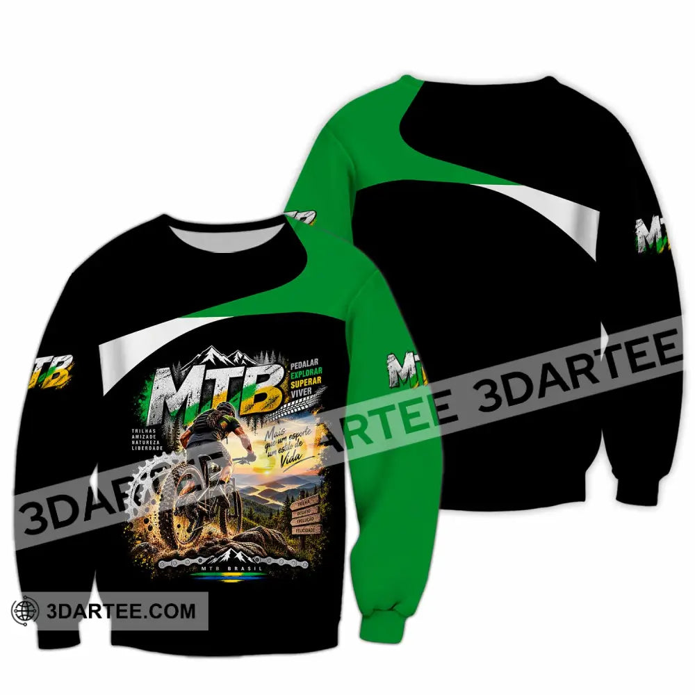 Unisex Shirt - Custom Mountain Bike Shirt - Long Sleeve / S - T-shirt