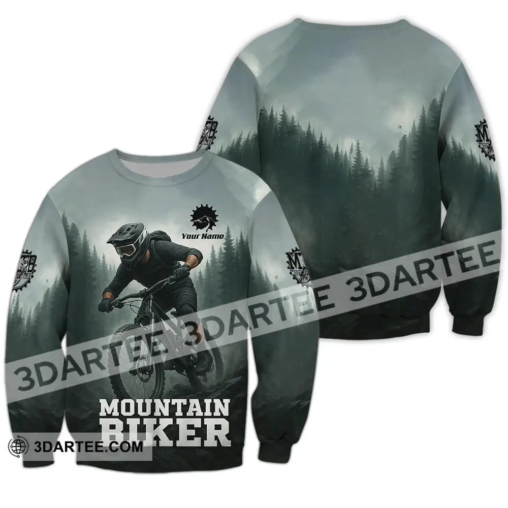 Unisex Shirt - Custom Mountain Bike Shirt Long Sleeve / S T-shirt