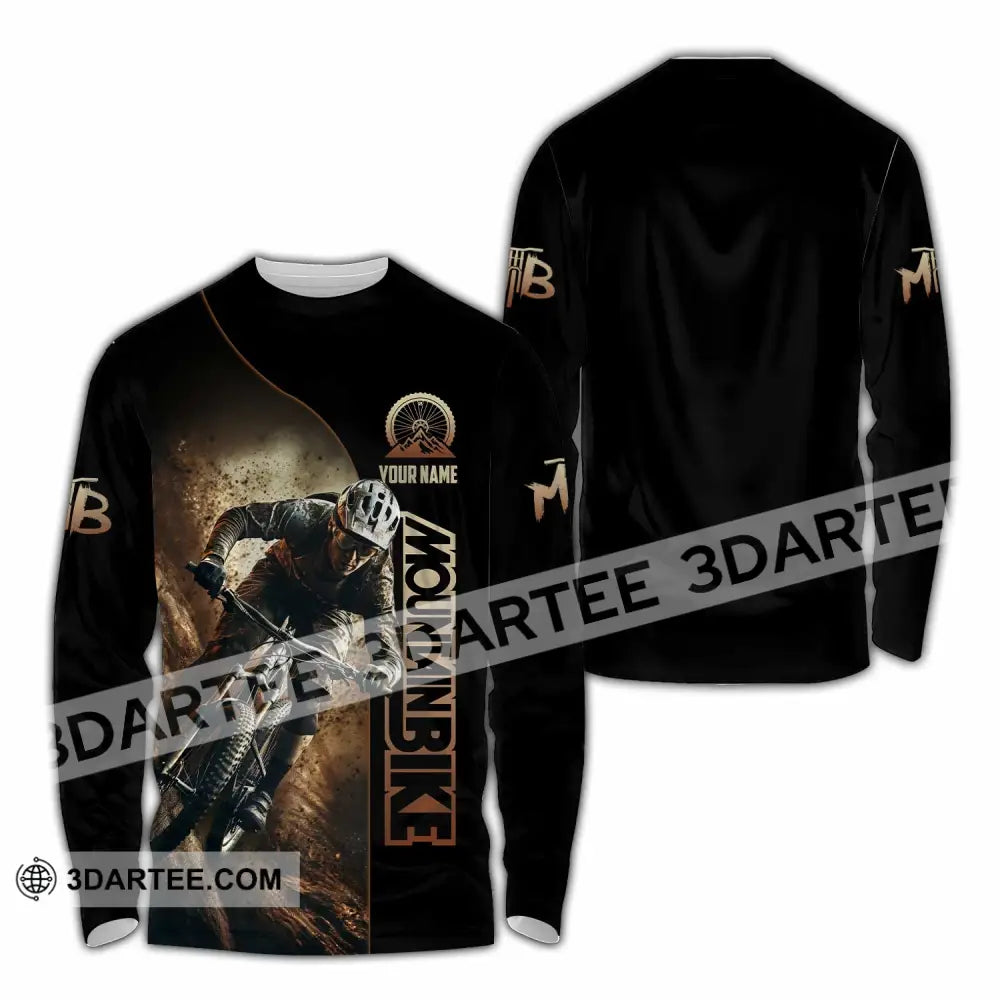 Unisex Shirt - Custom Mountain Bike Shirt Long Sleeve Shirt / S T-shirt