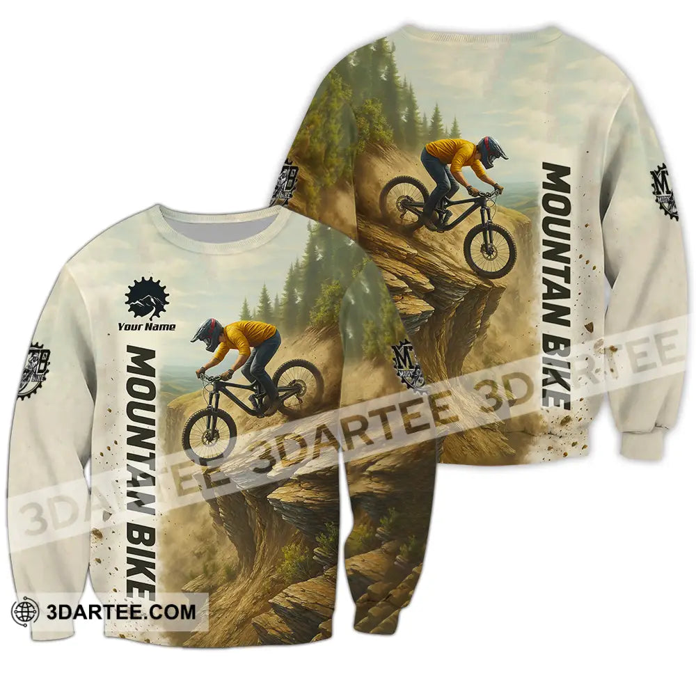 Unisex Shirt - Custom Mountain Bike Shirt Long Sleeve / S T-shirt