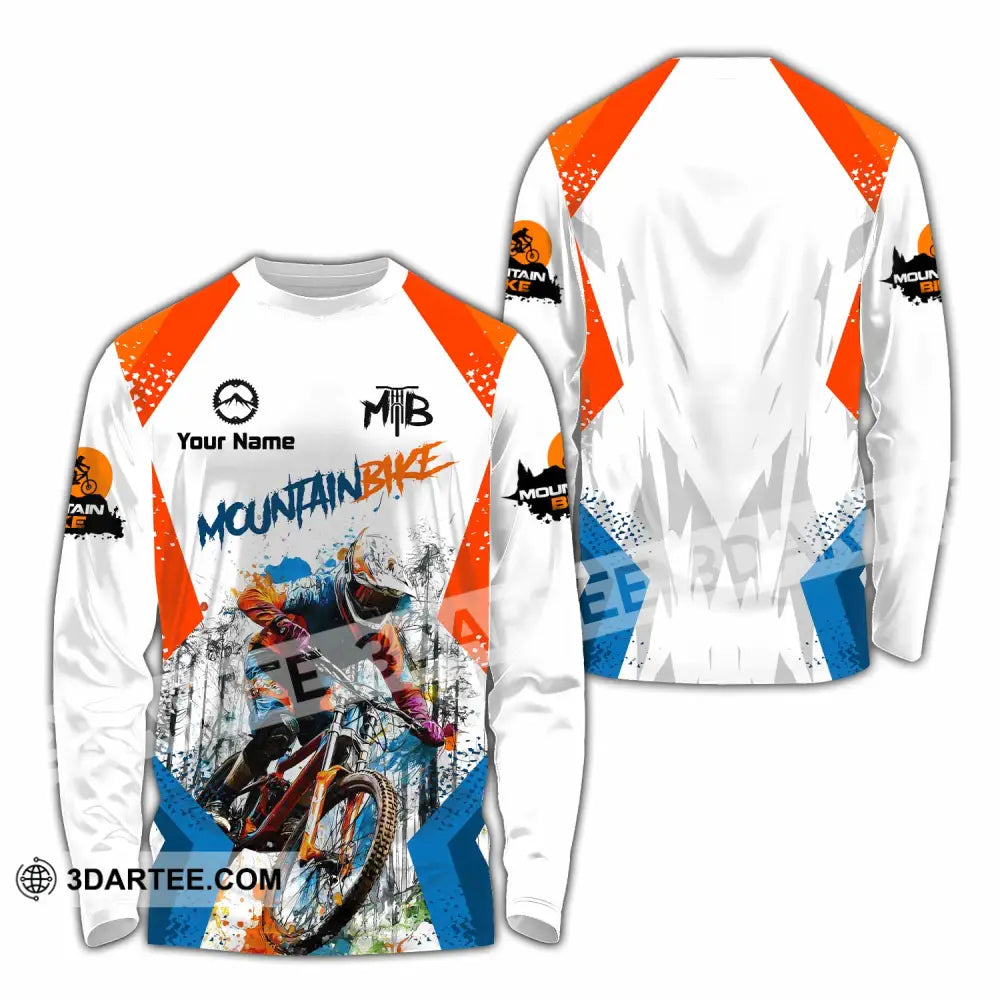 Unisex Shirt - Custom Mountain Bike Shirt - Long Sleeve Shirt / S - T-shirt