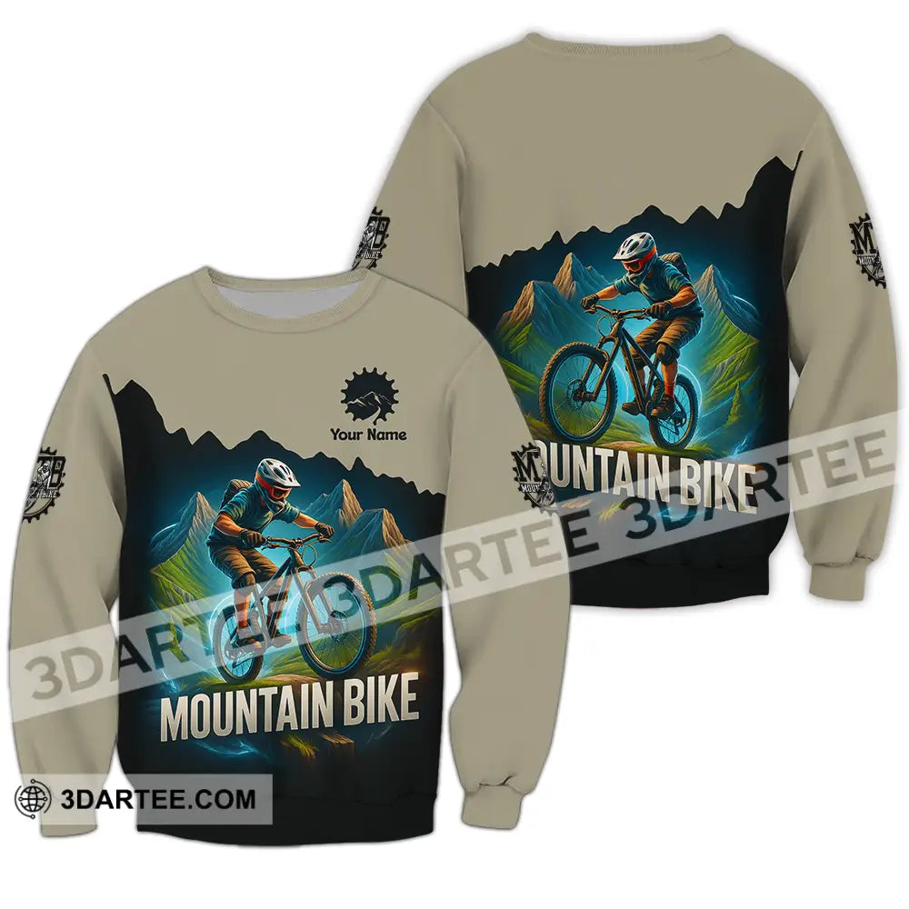 Unisex Shirt - Custom Mountain Bike Shirt Long Sleeve / S T-shirt