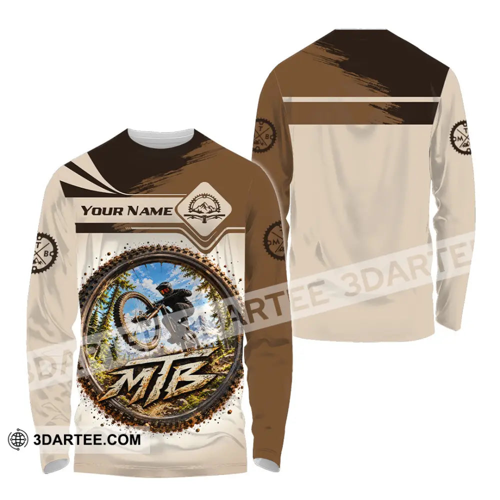 Unisex Shirt - Custom Mountain Bike Shirt - Long Sleeve Shirt / S - T-shirt