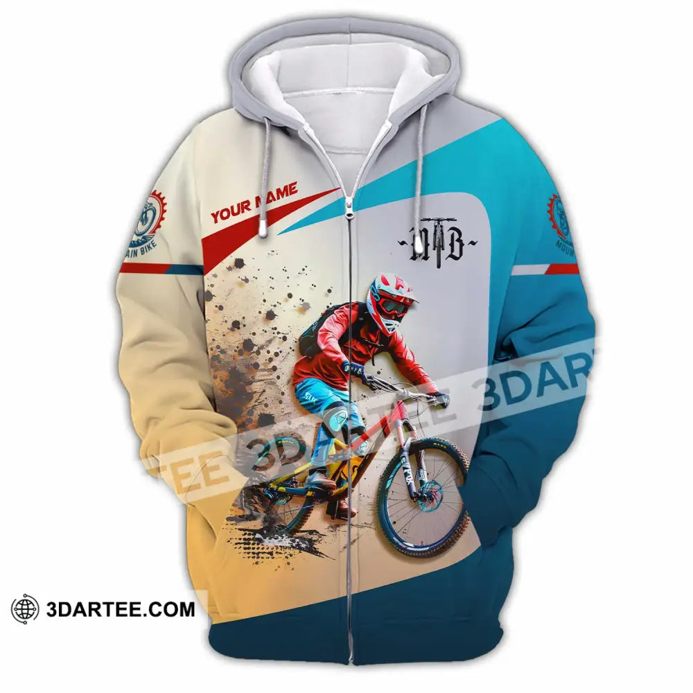 Unisex Shirt - Custom Mountain Bike MTB Shirt Zipper Hoodie / S T-shirt
