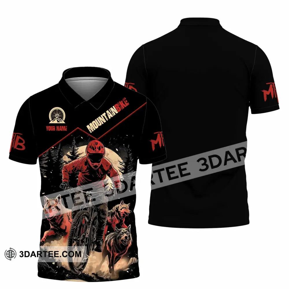 Unisex Shirt - Custom Mountain Bike Shirt Polo Shirt / S T-shirt
