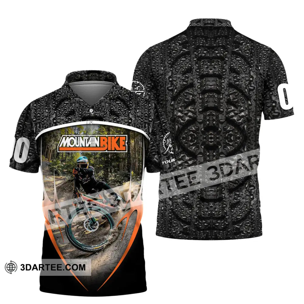 Unisex Shirt - Custom Mountain Bike Shirt Polo Shirt / S T-shirt