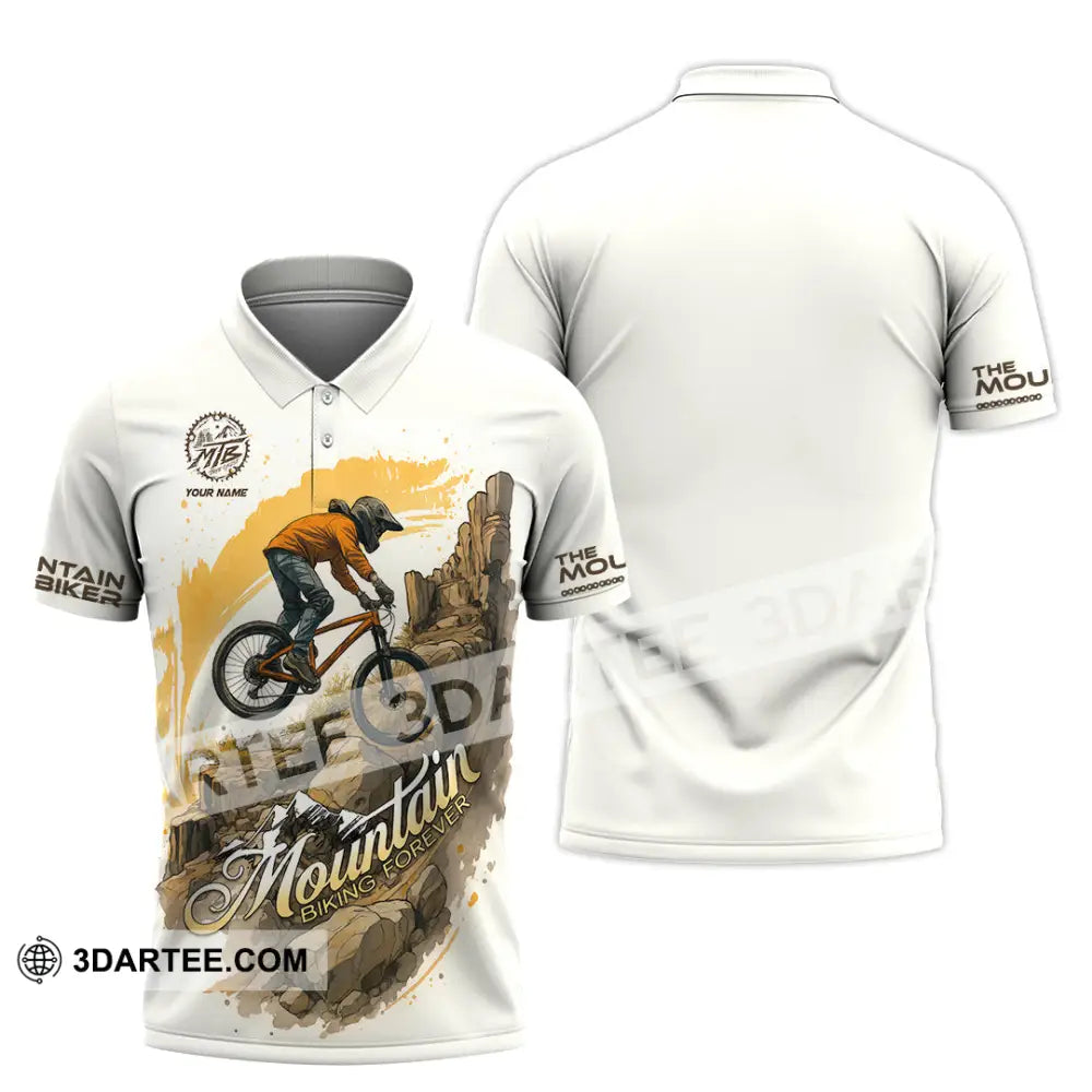 Unisex Shirt - Custom Mountain Bike Shirt Polo Shirt / S T-shirt