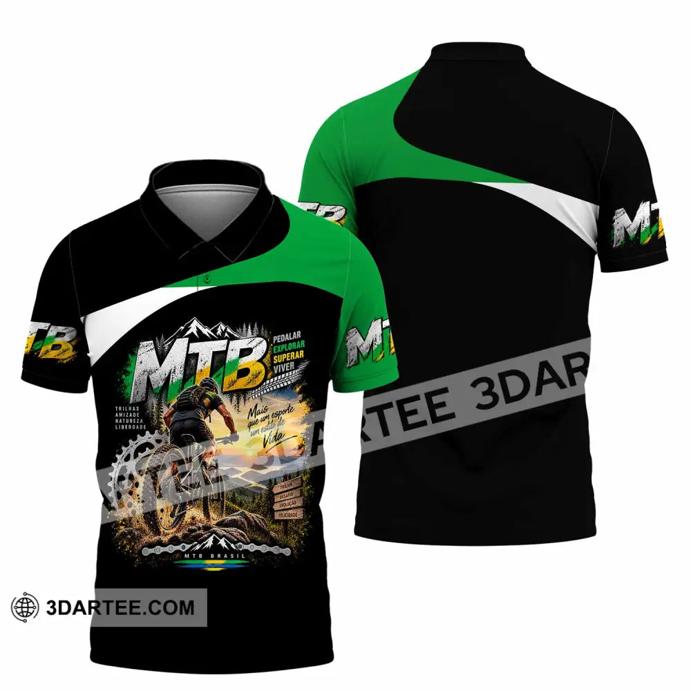 Unisex Shirt - Custom Mountain Bike Shirt - Polo Shirt / S - T-shirt