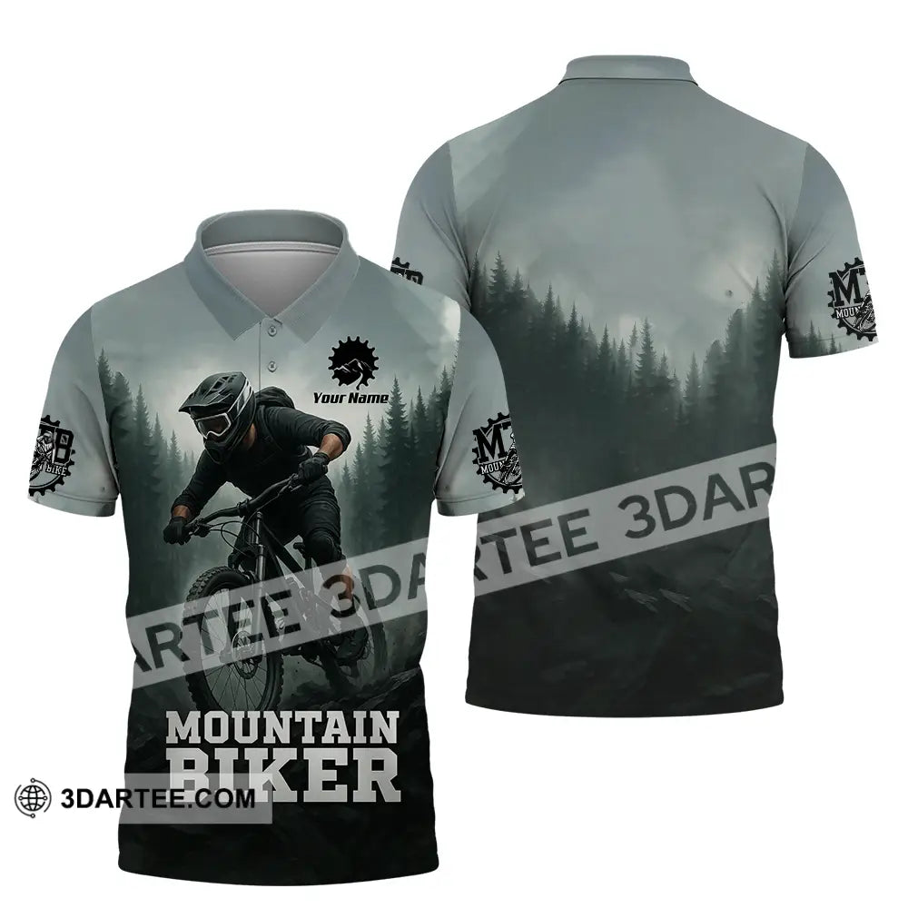 Unisex Shirt - Custom Mountain Bike Shirt Polo Shirt / S T-shirt
