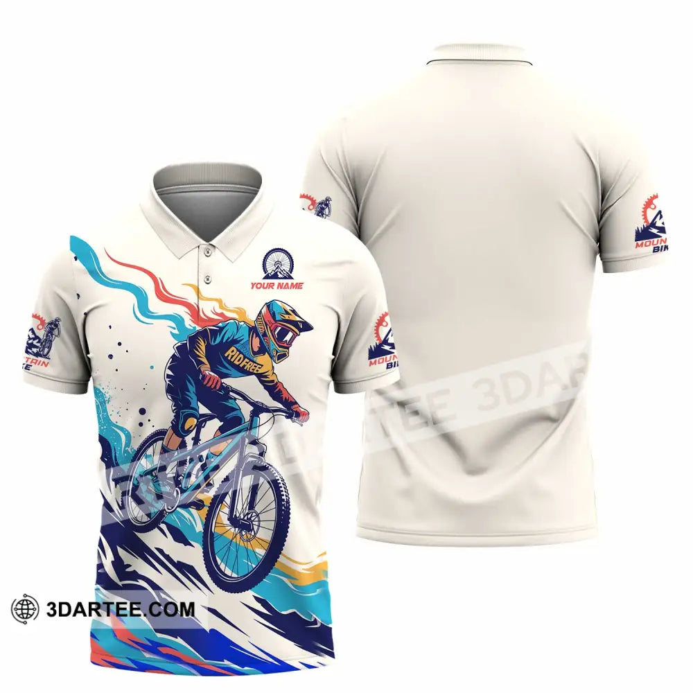 Unisex Shirt - Custom Mountain Bike Shirt Polo Shirt / S T-shirt