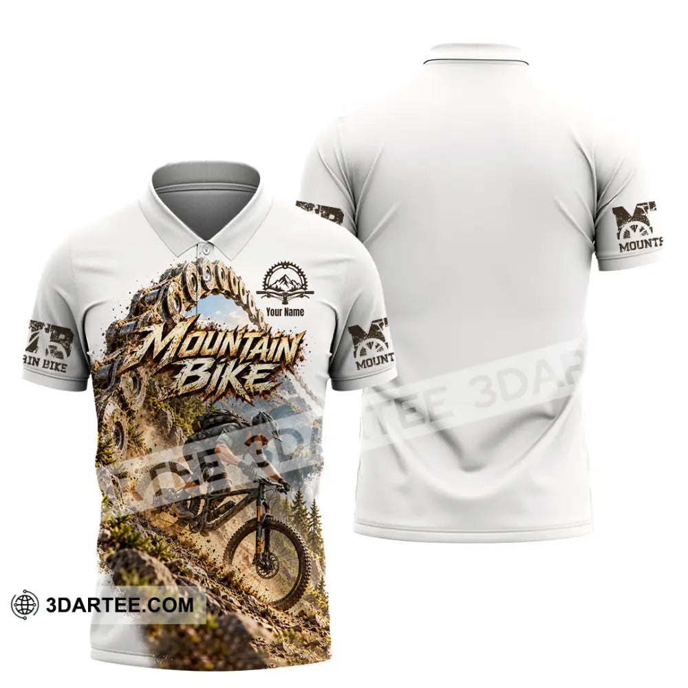 Unisex Shirt - Custom Mountain Bike Shirt - Polo Shirt / S - T-shirt