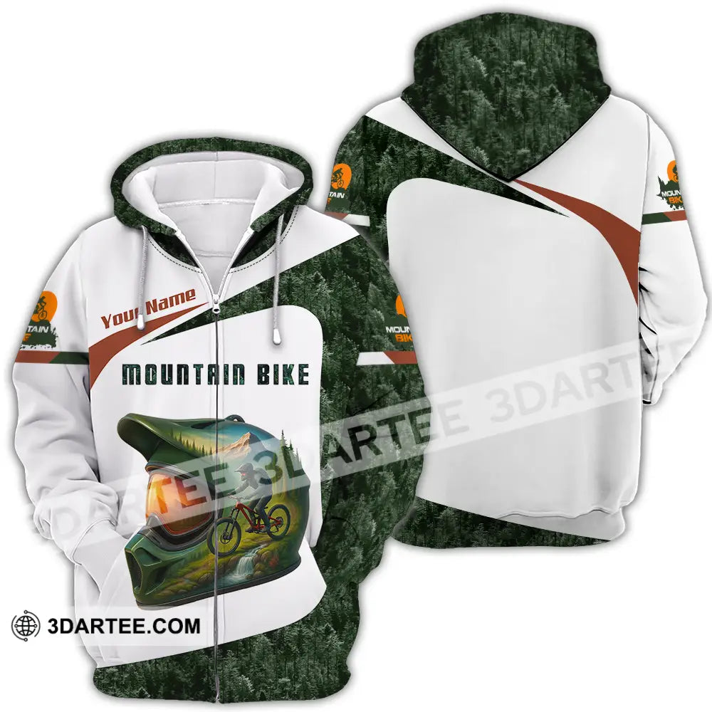 Unisex Shirt - Custom Mountain Bike Shirt Zipper Hoodie / S T-shirt