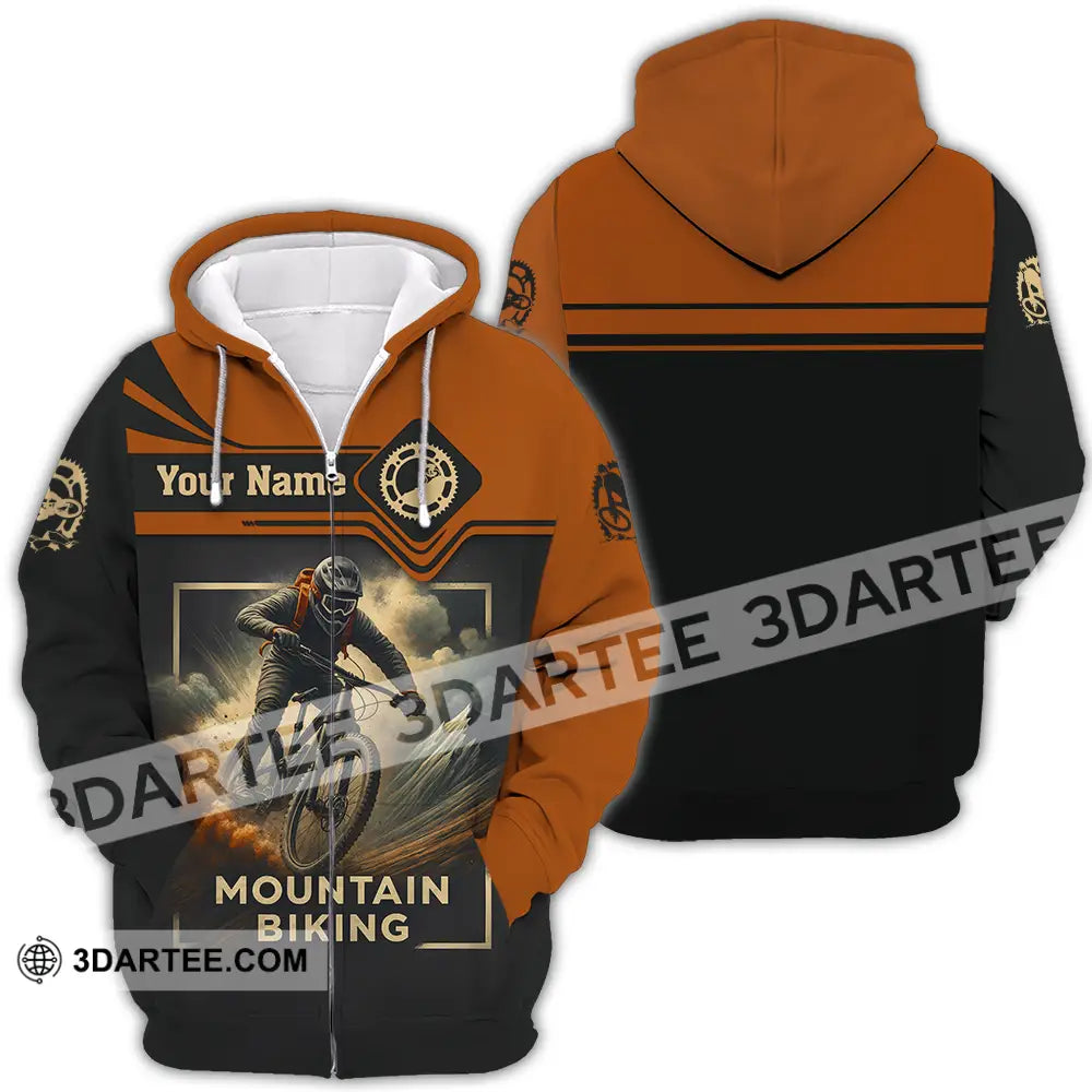 Unisex Shirt - Custom Mountain Bike Shirt Zipper Hoodie / S T-shirt