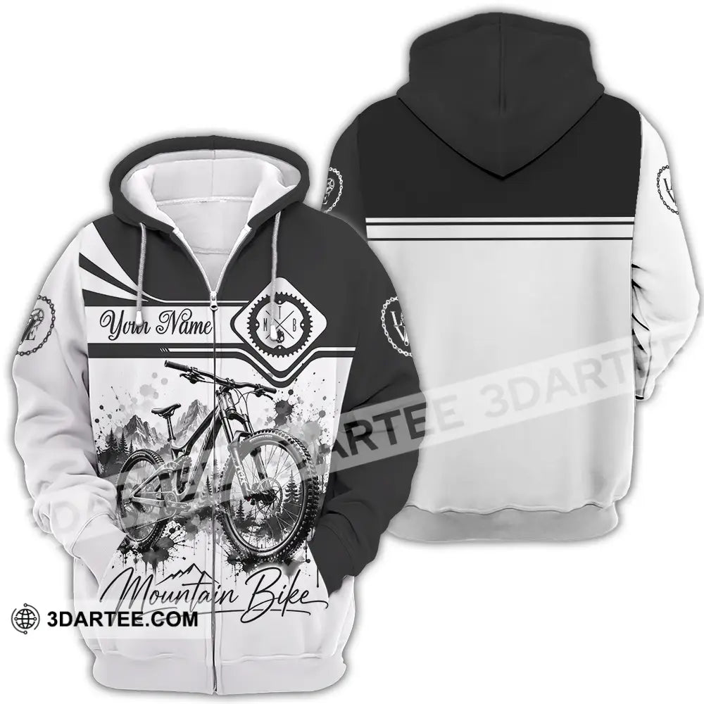 Unisex Shirt - Custom Mountain Bike Shirt - Zipper Hoodie / S - T-shirt