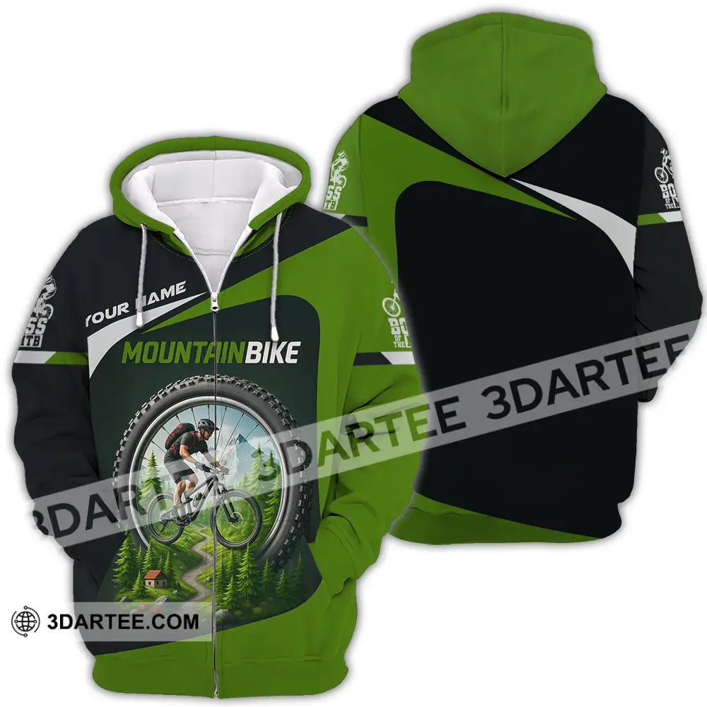 Unisex Shirt - Custom Mountain Bike Shirt Zipper Hoodie / S T-shirt