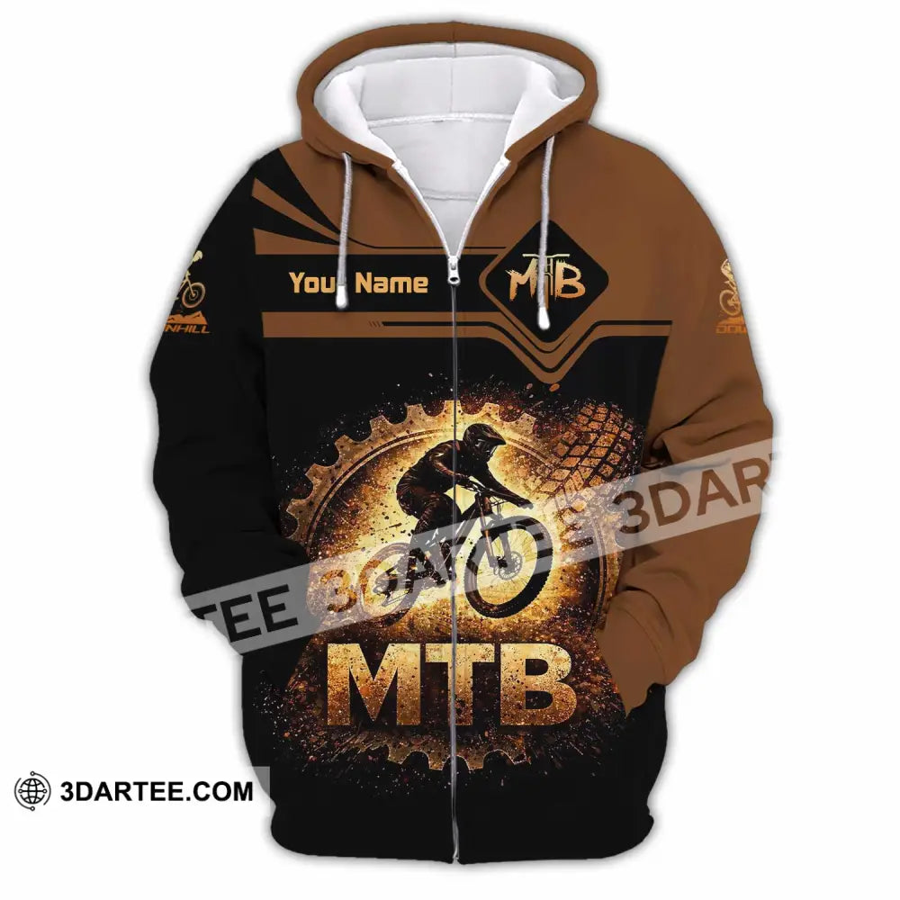 Unisex Shirt - Custom Mountain Bike Shirt - Zipper Hoodie / S - T-shirt