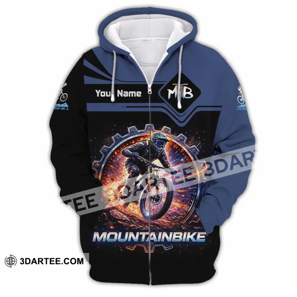 Unisex Shirt - Custom Mountain Bike Shirt - Zipper Hoodie / S - T-shirt