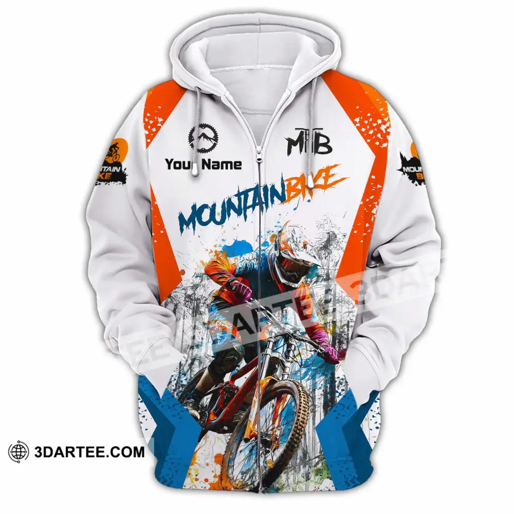 Unisex Shirt - Custom Mountain Bike Shirt - Zipper Hoodie / S - T-shirt