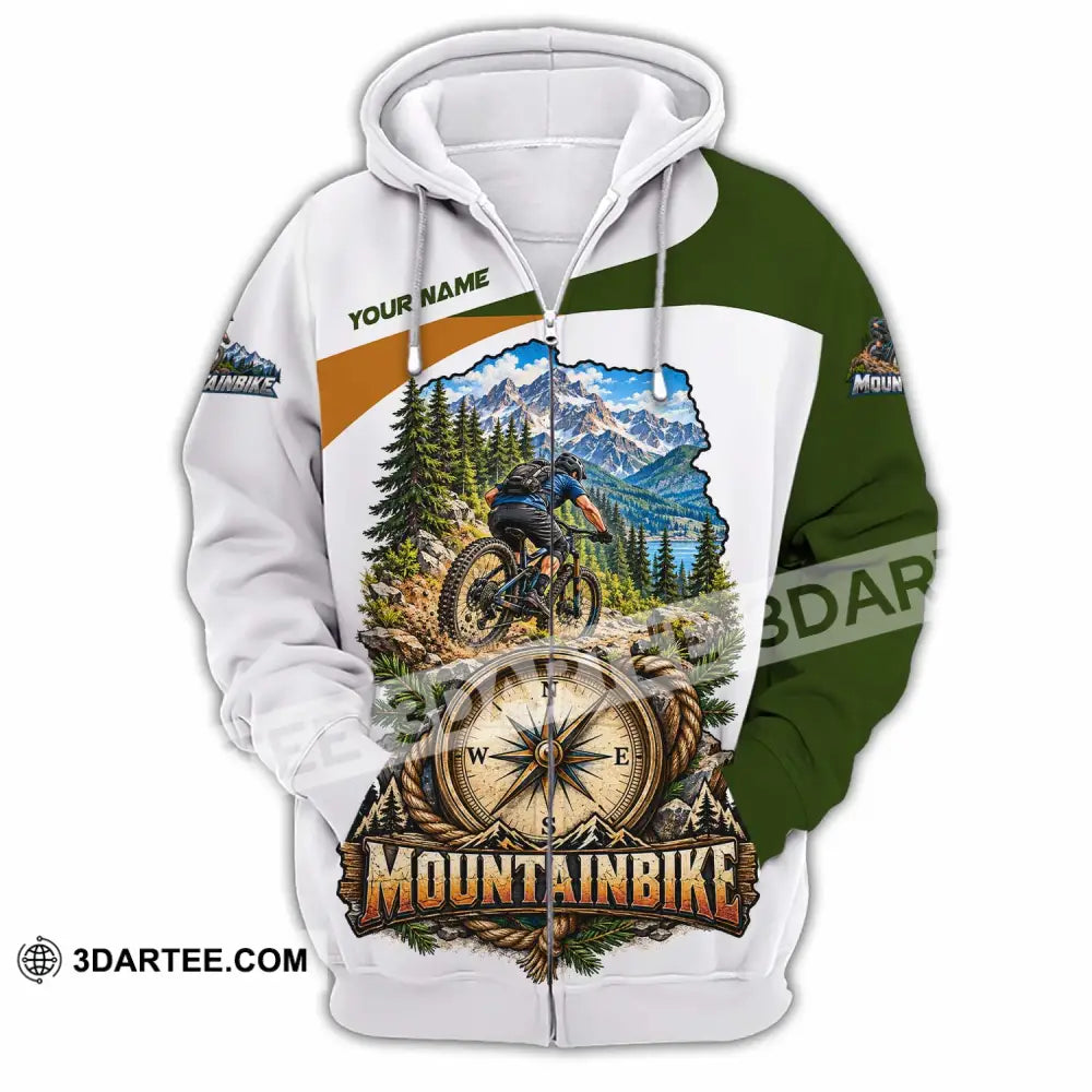 Unisex Shirt - Custom Mountain Bike Shirt - Zipper Hoodie / S - T-shirt