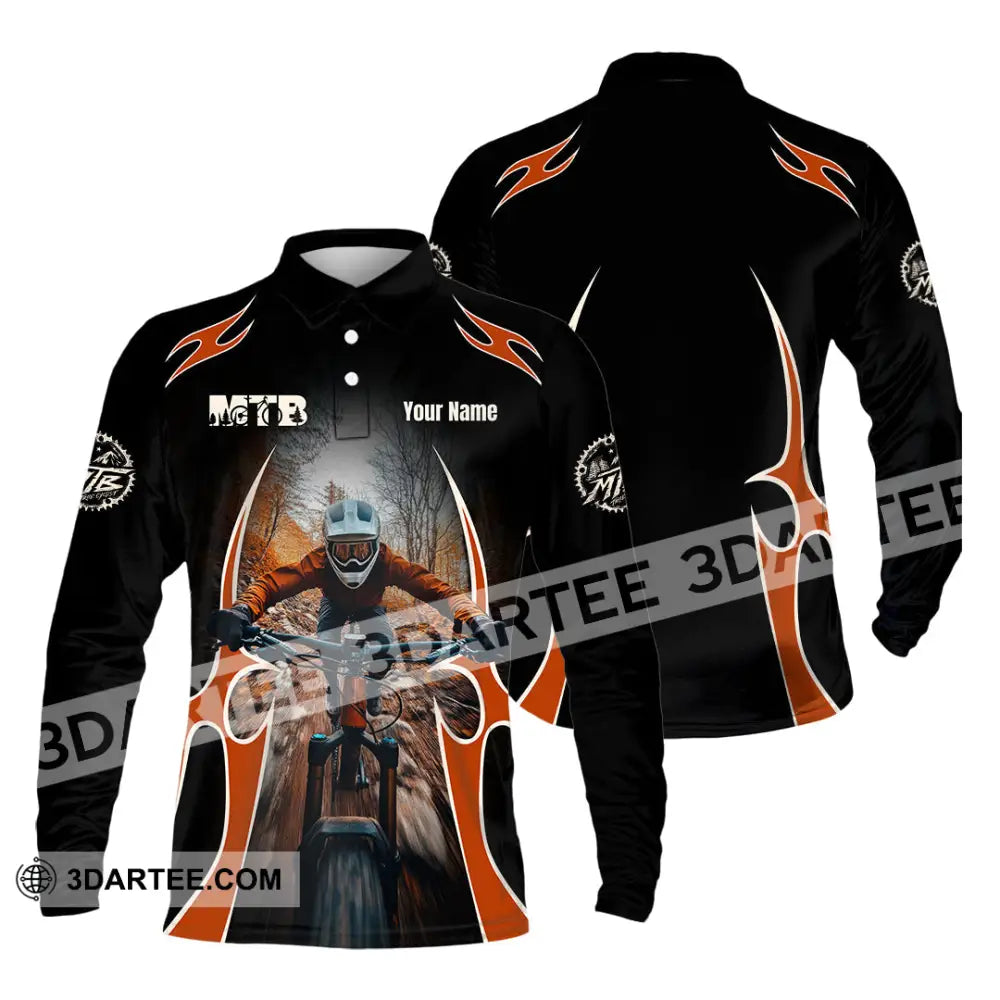 Unisex Shirt - Custom MTB Shirt Long Sleeve Polo / S T-shirt
